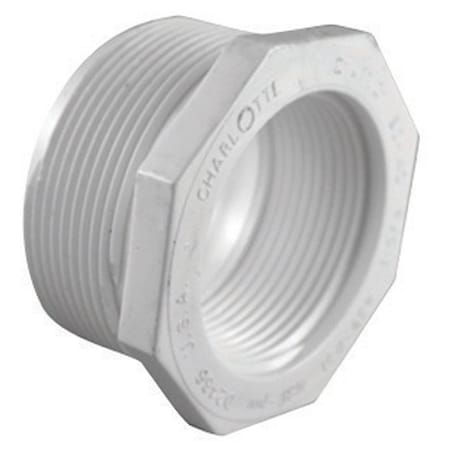 Charlotte Pipe And Foundry Charlotte Pipe Schedule 40 2 in. MPT X 1-1/2 in. D FPT PVC Reducing Bushing 1 pk PVC 02112 4000